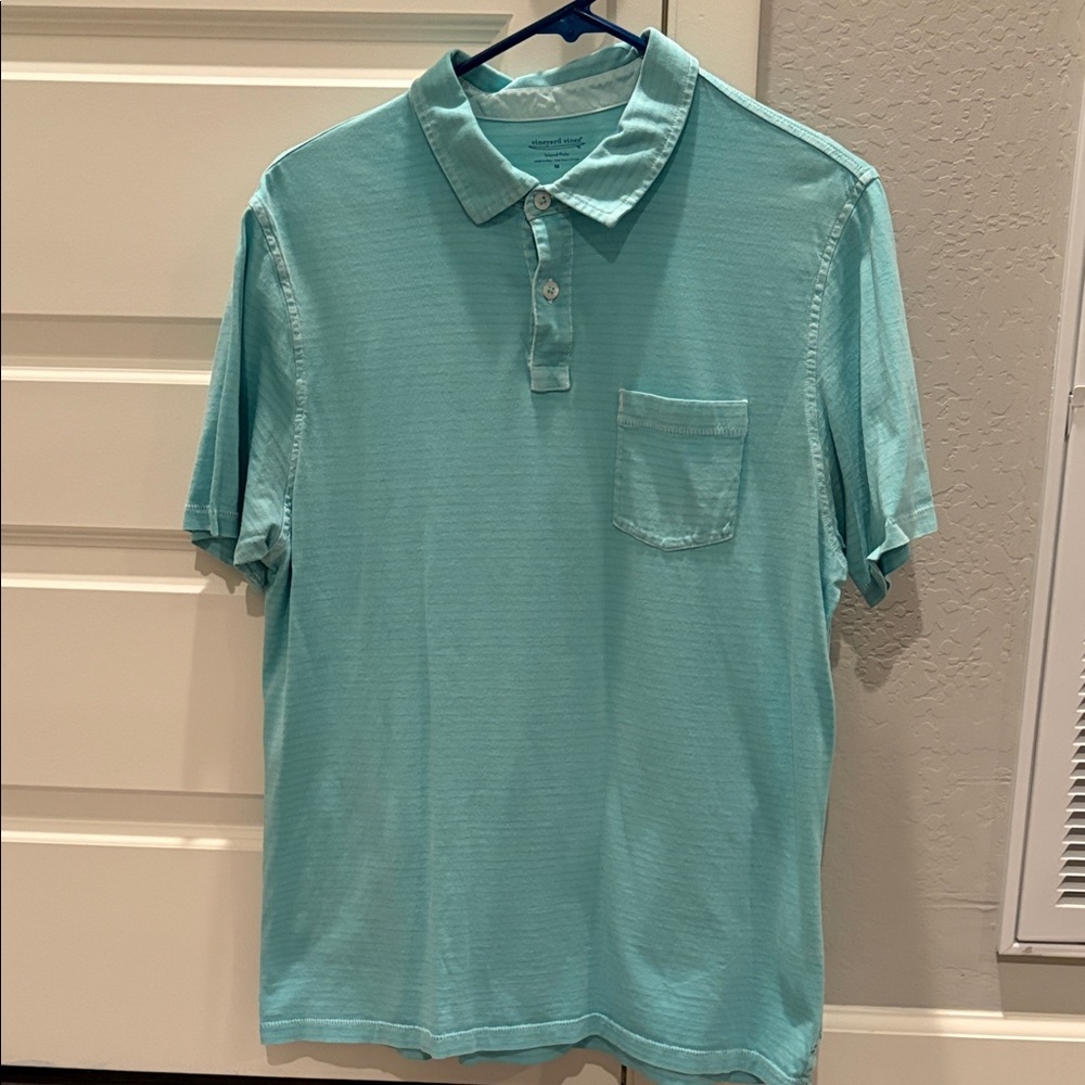 Vineyard vines Men's Light Blue Polo Shirt